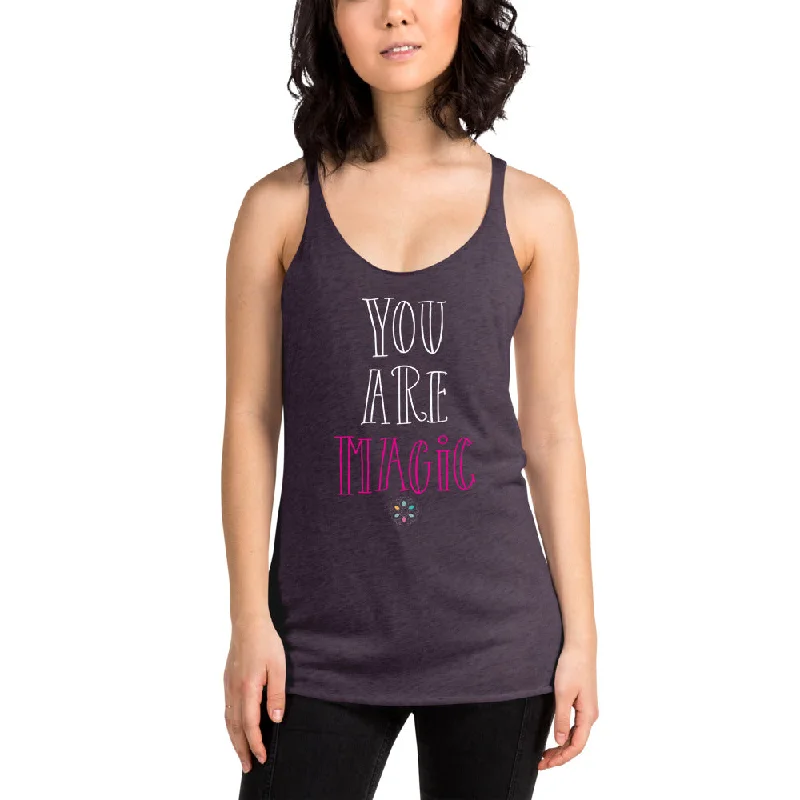 You are magic - Women's Racerback Tank flowy tank top