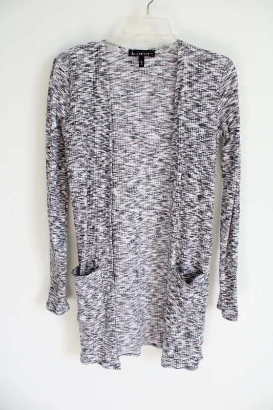 Derek Heart Gray Heathered Long Cardigan | S Layered Multi-layer Single Layer