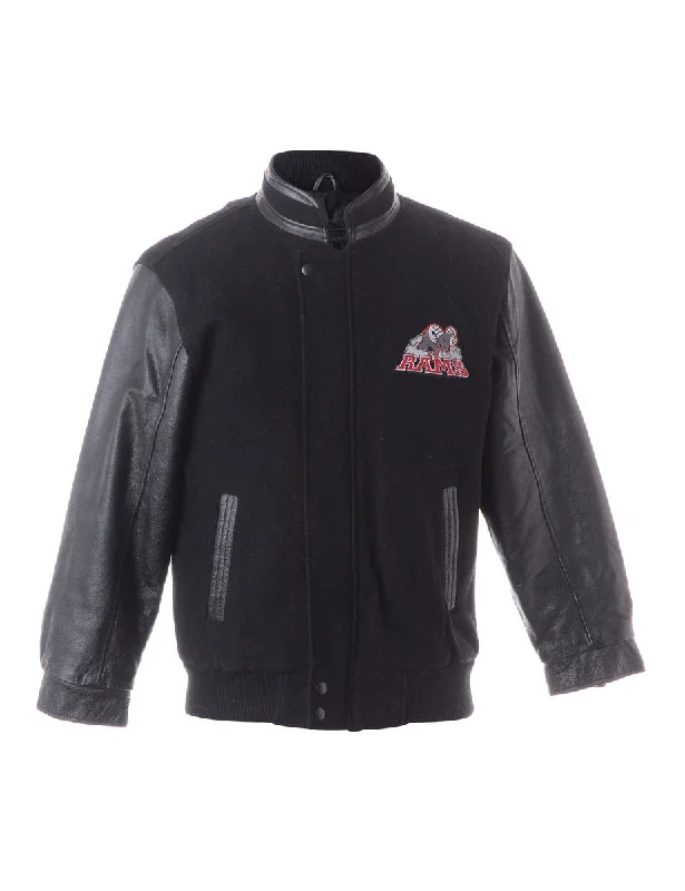 Zip Front Team Jacket One-Shoulder Jacket Off-the-Shoulder Jacket Asymmetrical Jacket