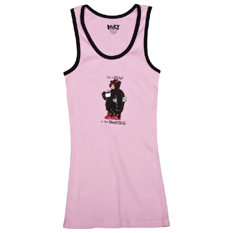 Bear in the Morning Juniors Tank Top teal tank top