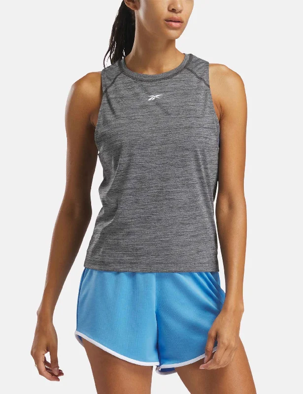 ID Train Tank Top - Black Melange bronze tank top