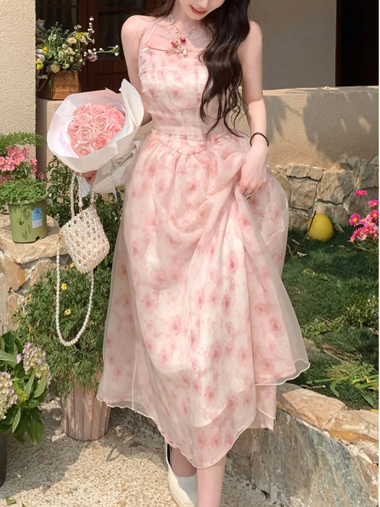 pink long