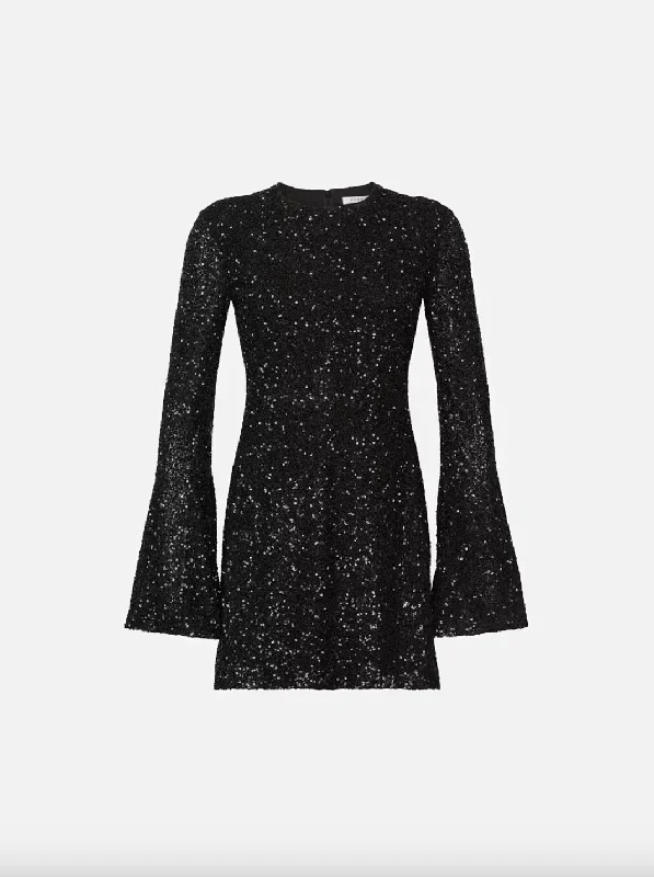 Frame - Sequin Flutter Sleeve Dress