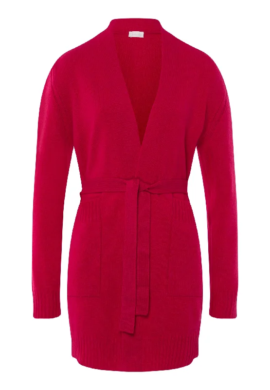Knits Belted Cardigan | Pink Mimosa 78700-2310 Tailored Straight A-Line