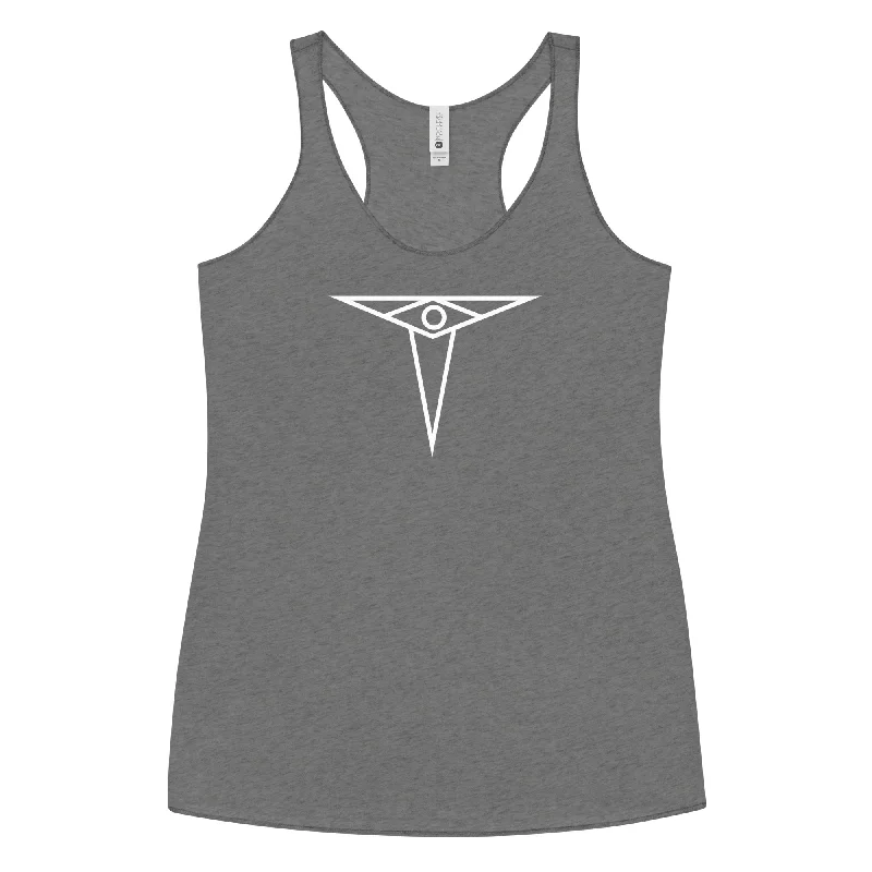 Anne Rice's Mayfair Witches Talamasca Women's Tri-Blend Racerback Tank Top peach tank top