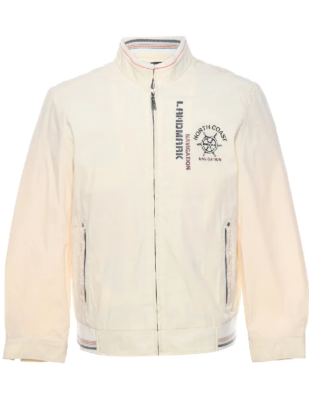 Zip Front Jacket - L Bomber Jacket Anorak Windbreaker