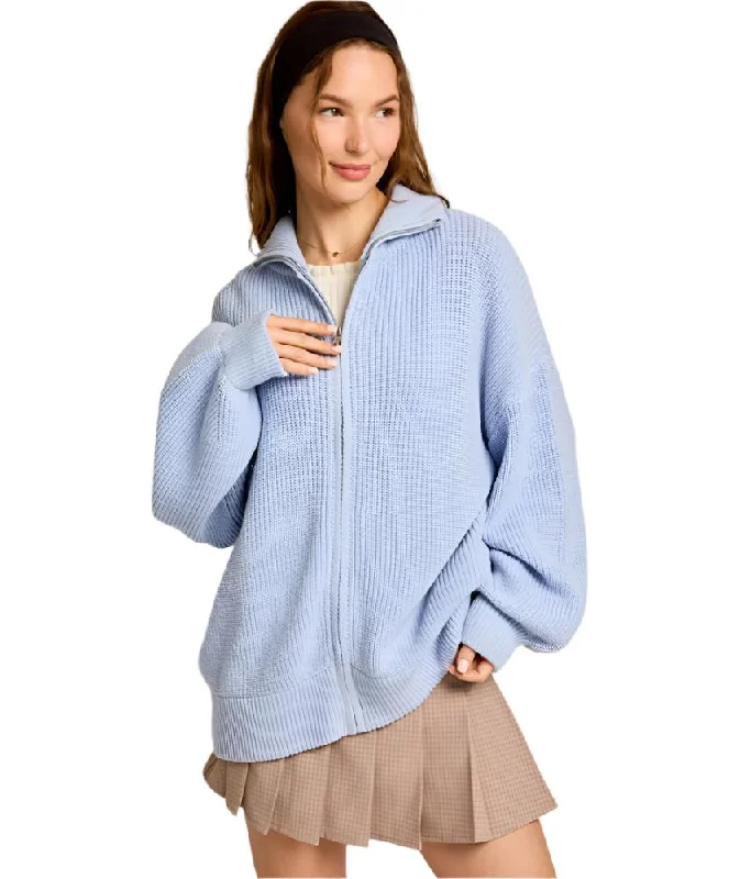 Ollie Oversized Sweater Cardigan Satin Blend Silk Blend Wool Blend