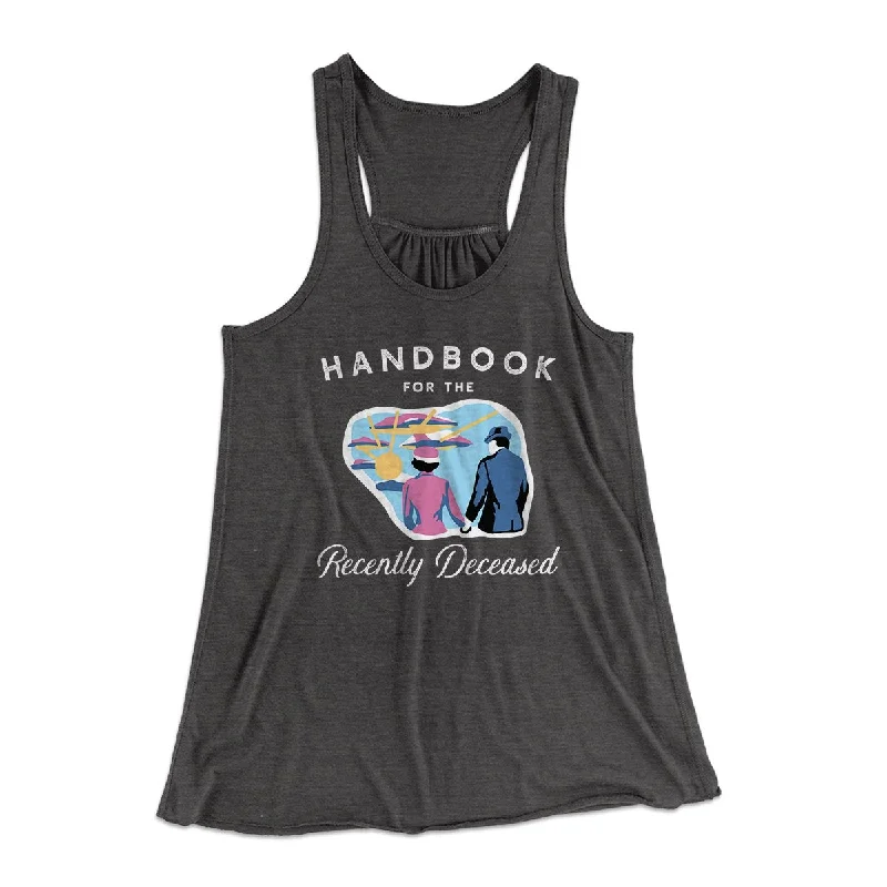 Handbook for the Recently Deceased Women's Flowey Tank Top rhinestone tank top