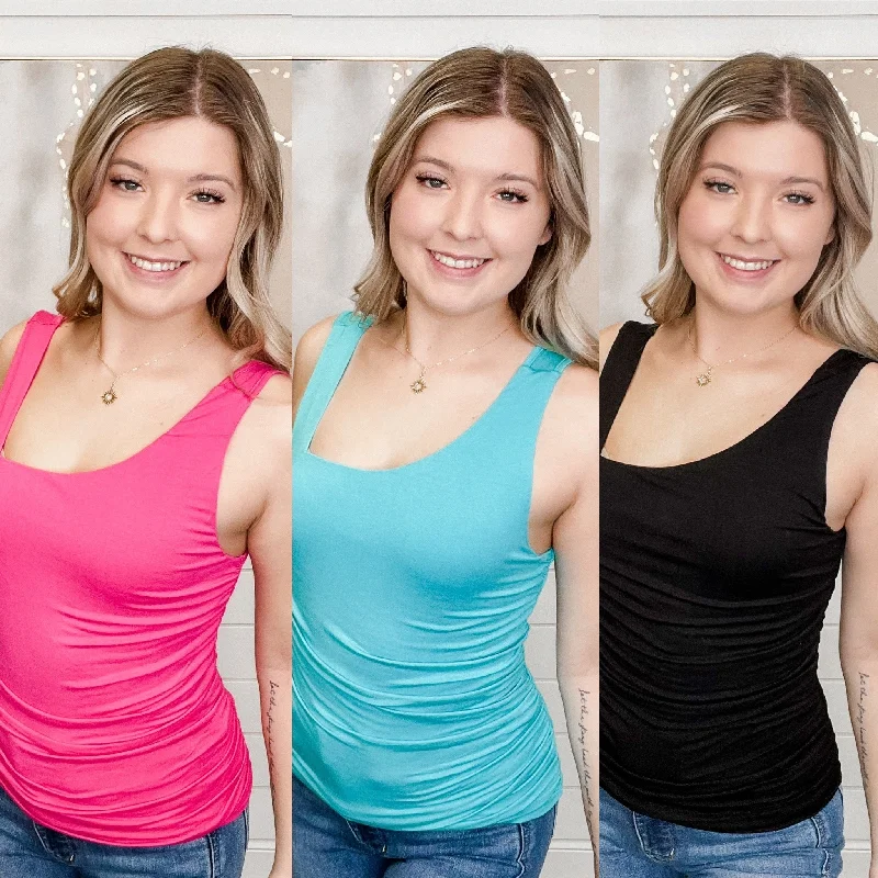 White Birch Thinking Nonsense Rayon Blend Tank Top - 3 colors! activewear tank top