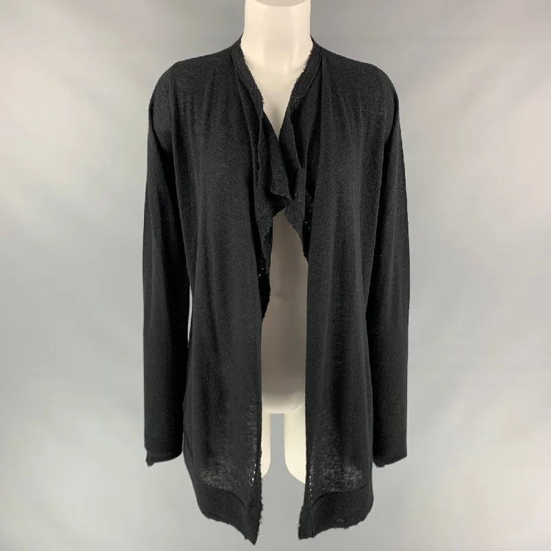 ZADIG & VOLTAIRE Size M Black Cashmere Daphnee Cardigan Fleece Cardigan Nylon Polyester ZADIG & VOLTAIRE Size M Black Cashmere Daphnee Cardigan Fleece Cardigan Nylon Polyester