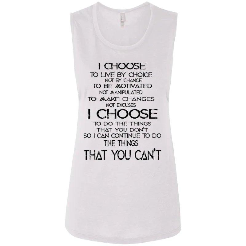 Ladies' Flowy Muscle Tank soft pink tank