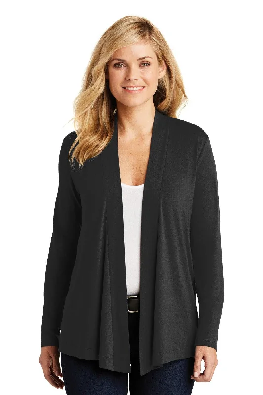 Port Authority Ladies Concept Open Cardigan. L5430 Faux Fur Fabric Real Fur Fabric Shearling Fabric Port Authority Ladies Concept Open Cardigan. L5430 Faux Fur Fabric Real Fur Fabric Shearling Fabric