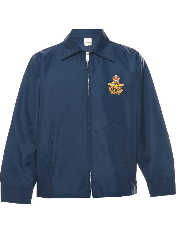 Zip Front Nylon Jacket - M Mesh Jacket Canvas Jacket Denim Jacket