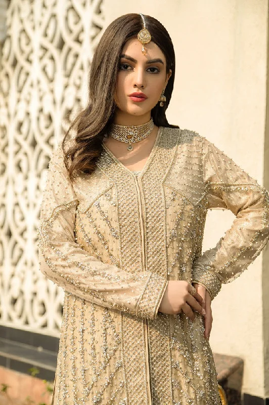 Front Open Jacket Sharara Golden Pakistani Bridal Dress Mesh Jacket Canvas Jacket Denim Jacket
