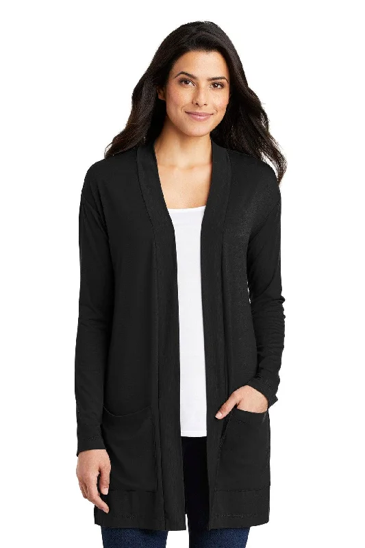 Port Authority Ladies Concept Long Pocket Cardigan . LK5434 Beaded Cardigan Sequined Faux Fur Port Authority Ladies Concept Long Pocket Cardigan . LK5434 Beaded Cardigan Sequined Faux Fur
