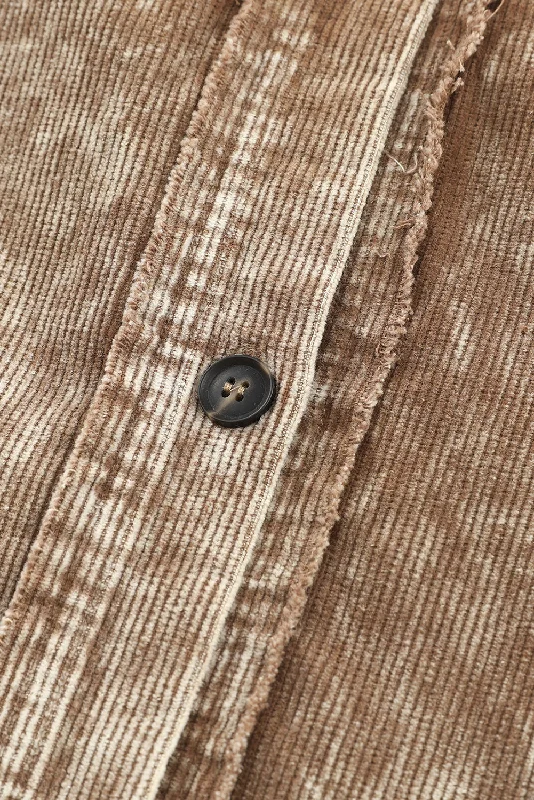 Alluring Corduroy Jacket with Fringe Wool Jacket Cashmere Jacket Tweed Jacket