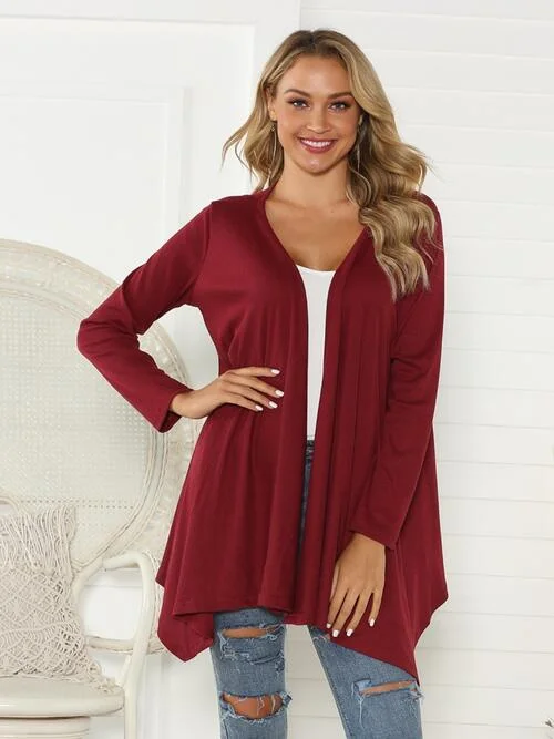 Floral Open Front Long Sleeve Cardigan Hooded Cardigan Collared Cardigan Shawl Collar Floral Open Front Long Sleeve Cardigan Hooded Cardigan Collared Cardigan Shawl Collar
