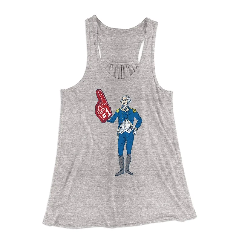 George Washington #1 Women's Flowey Tank Top breathable tank top