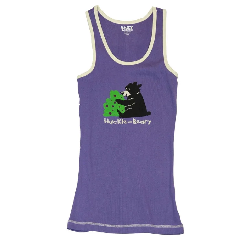Bear Huckle-Beary Juniors Tank Top silver tank top