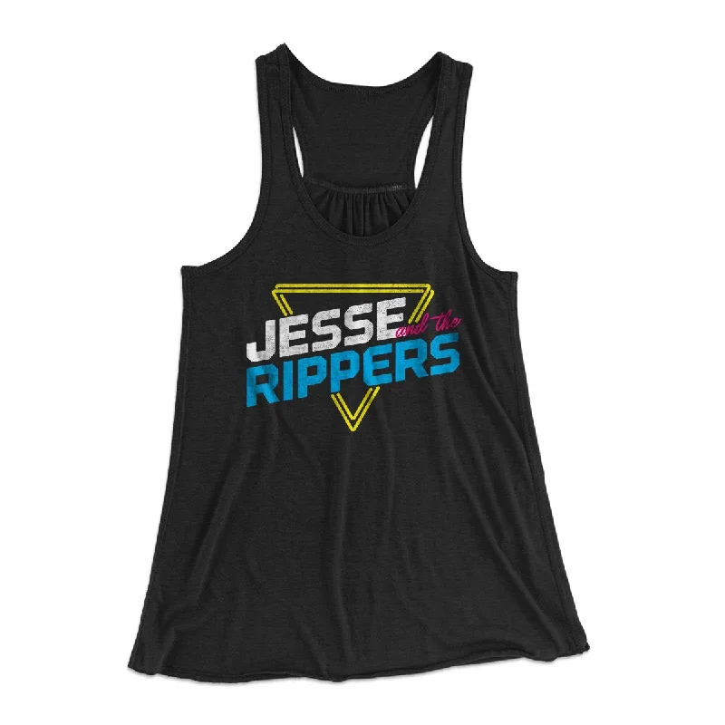 Jesse and the Rippers Women's Flowey Tank Top spandex blend tank