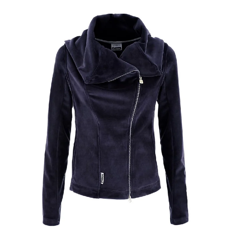 Velvet Jacket - Violet Oversized Jacket Tailored Jacket Straight Jacket