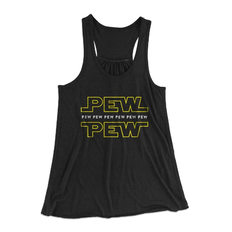 Pew Pew Women's Flowey Tank Top cropped tank top