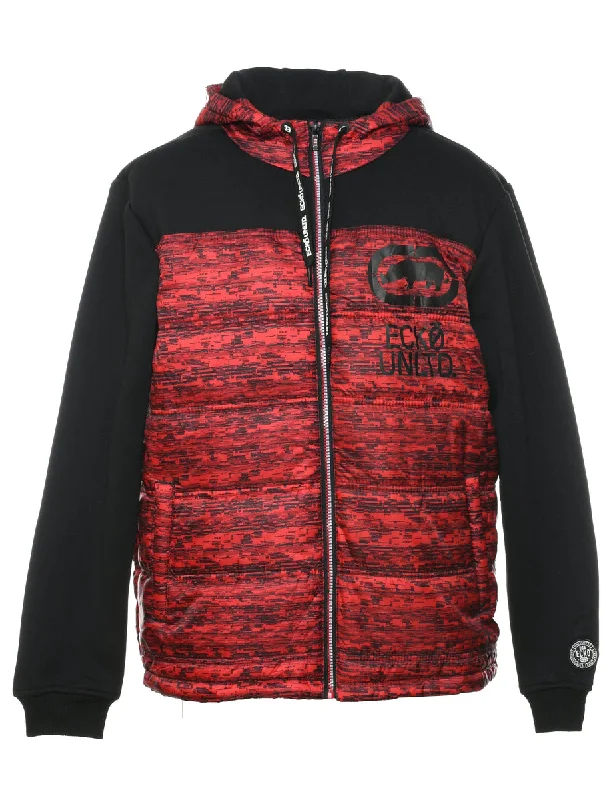 Zip Front Jacket - L Cardigan Sweater Pullover