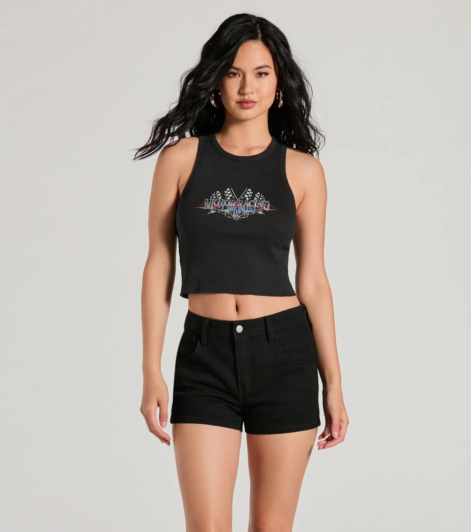 On Your Mark Daytona Motor Racing Graphic Tank Top graphic tank top