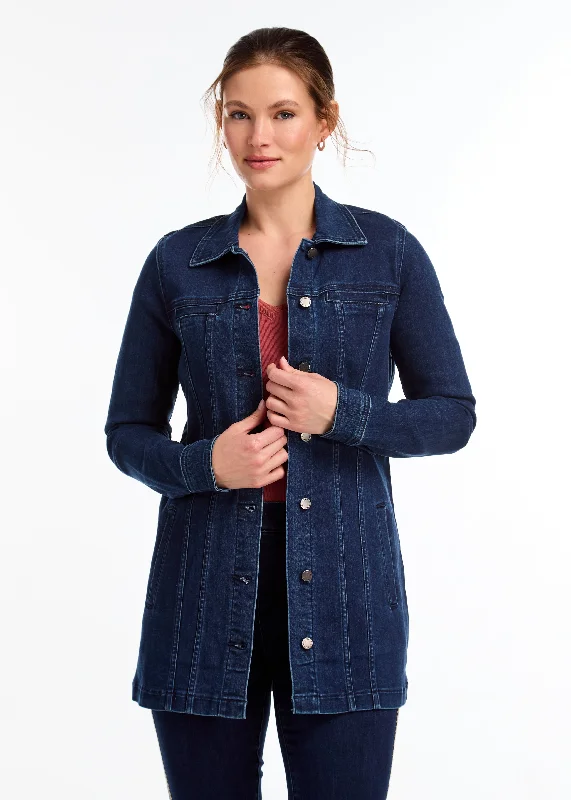 FDJ - LONG DENIM JACKET Fitted Jacket Loose Jacket Oversized Jacket