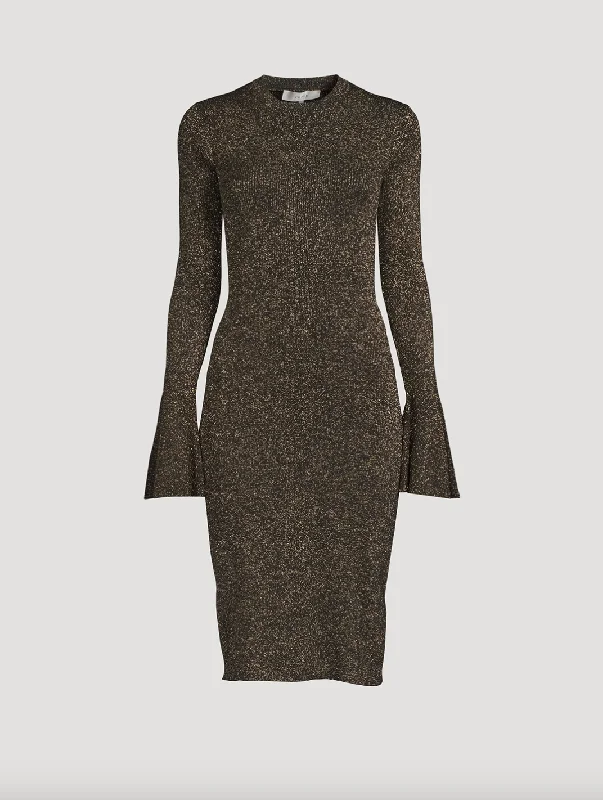 Frame - Godet Lurex Dress