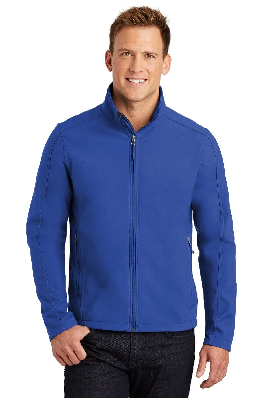 Men's Port Authority® Core Soft Shell Jacket Hooded Jacket Caped Jacket Shawl Collar Jacket