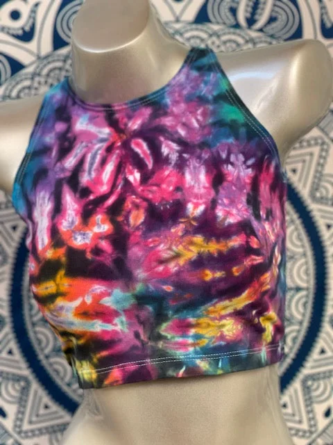 Large Tyrannosaurus Dyes Crop Tank #6 halter tank top