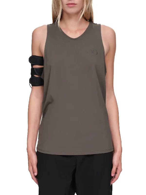 Track Tank with Armband (TS3KH-KHAKI) crew neck tank