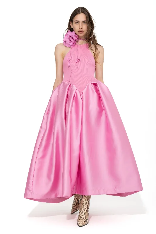 PINK FULL SKIRT TANK TOP DRESS navy tank top