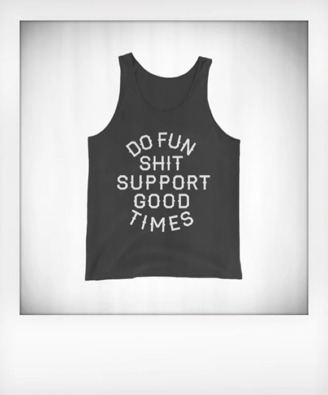 Do Fun Shit Tank cutout tank top