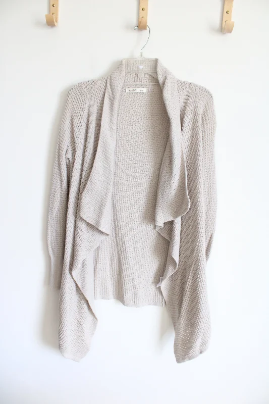 Old Navy Beige Knit Cardigan | S Wool Fabric Cashmere Fabric Tweed Fabric