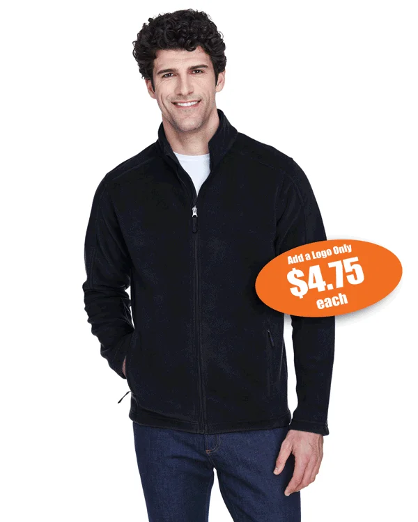 Men's Core 365 Journey Fleece Jacket Collared Jacket Crew Neck Jacket Turtle Neck Jacket