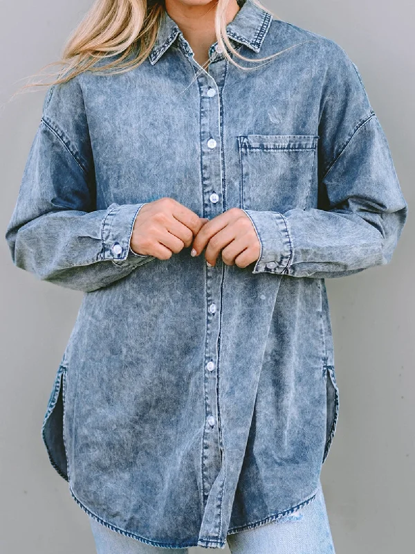 Belted Denim Jacket Print Jacket Jacquard Jacket Embroidered Jacket