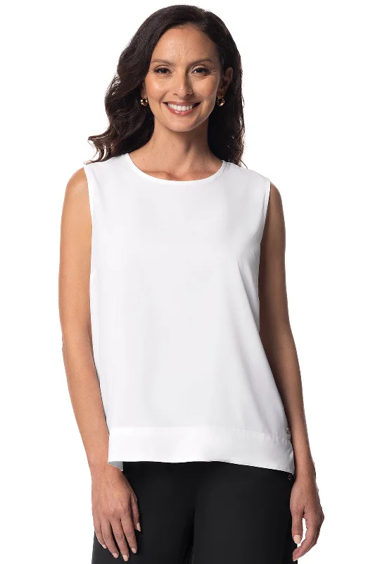 Women's St. Tropez Swing Tank Top | White gold tank top