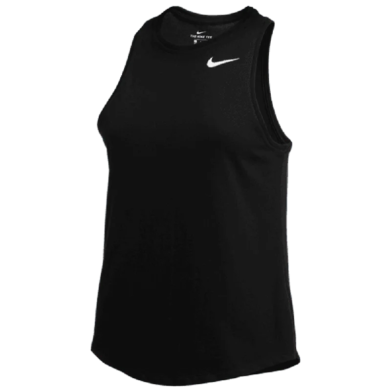 Nike Women's Dry High Neck Tank charcoal tank top