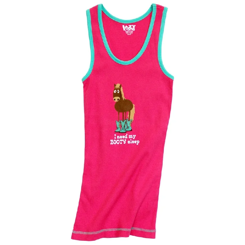 Horse Booty Sleep Juniors Tank Top charcoal tank top