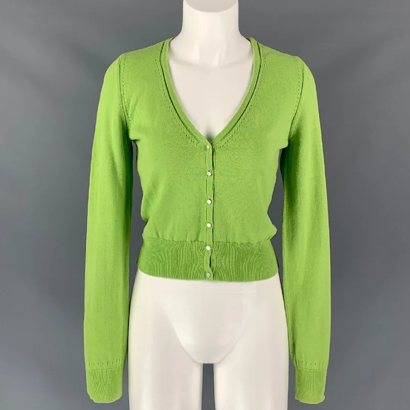 LENA HOSCHEK Size XS Chartreuse Cardigan Long Cardigan Short Cardigan Medium Cardigan LENA HOSCHEK Size XS Chartreuse Cardigan Long Cardigan Short Cardigan Medium Cardigan