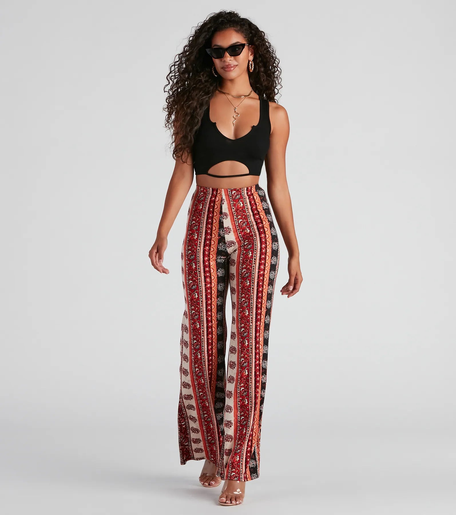 Trendy Ribbed Knit Cropped Tank mesh tank top