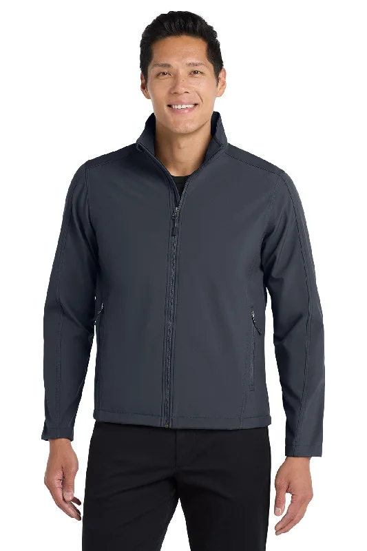 Men's Port Authority® Core Soft Shell Jacket  TM Toggled Jacket Drawstring Jacket Belted Jacket