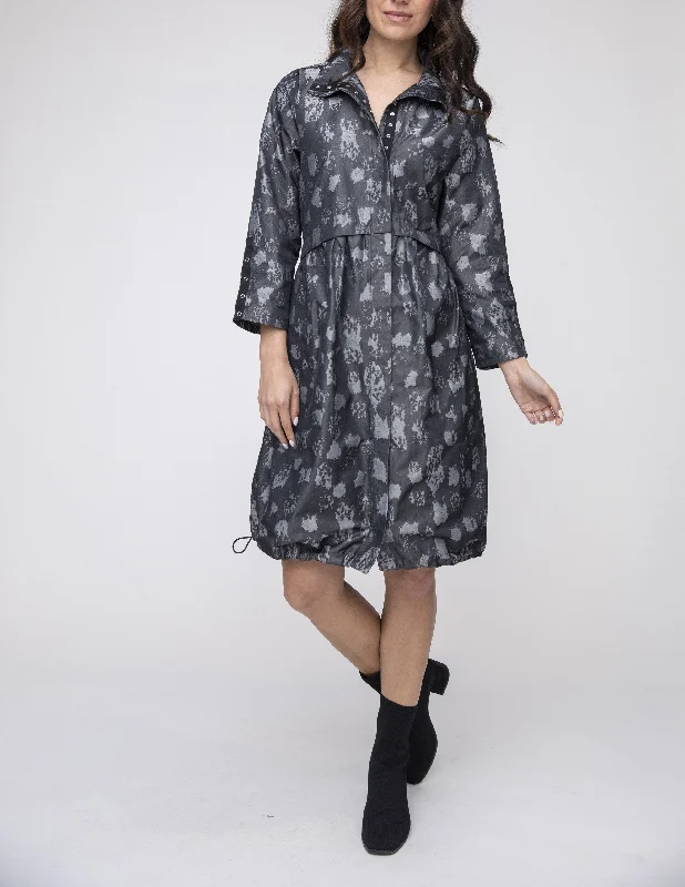 Liv By Habitat - Snap Front Jacket/Dress FINAL SALE ITEM Toggled Jacket Drawstring Jacket Belted Jacket