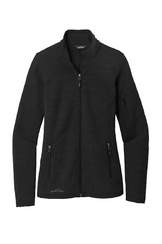 Eddie Bauer Womens Pill Resistant Fleece Full Zip Jacket - Black