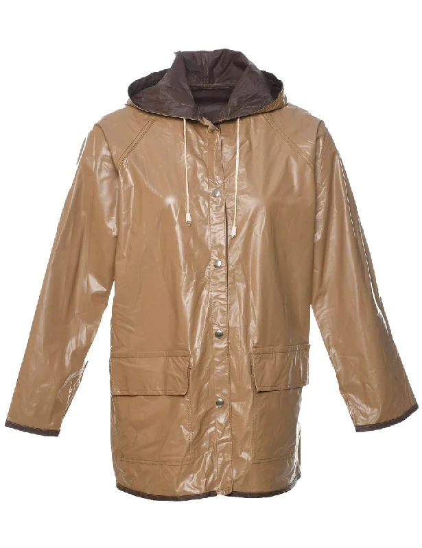 Hooded Raincoat - M