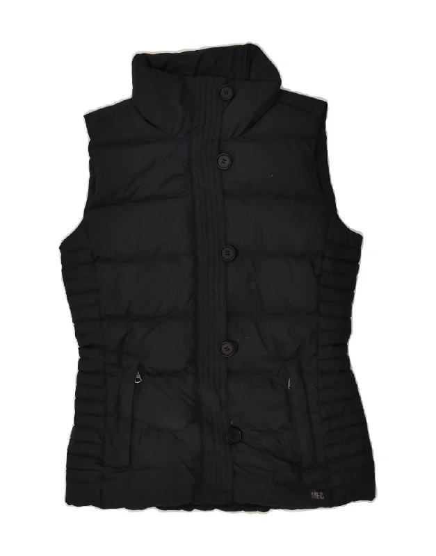 MOUNTAIN EQUIPMENT Womens Padded Gilet UK 14 Medium Black Polyester