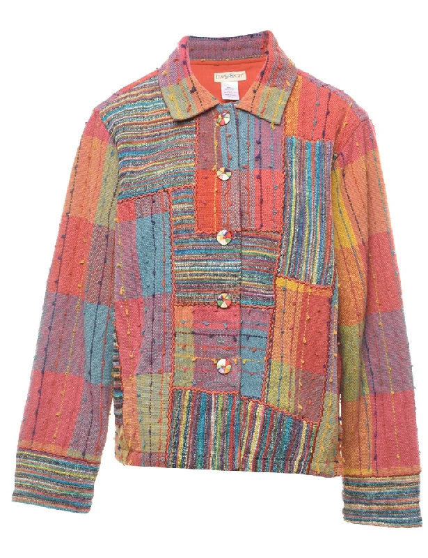 Patchwork Multi-Colour Tapestry Jacket - L