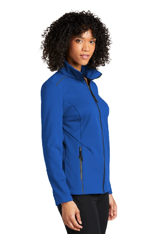 Port Authority Womens Collective Tech Waterproof Full Zip Soft Shell Jacket - True Royal Blue